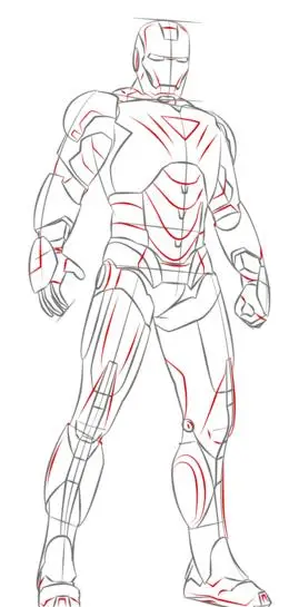如何画钢铁侠