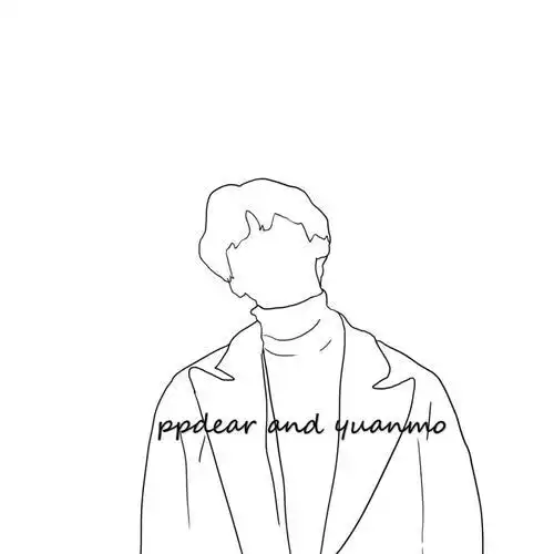 线条简笔画ins风手绘头像 纹身线稿 简约风格 极简风格 情侣头像 男生