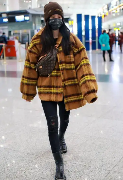 明星私服机场街拍