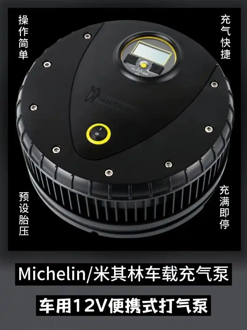 米其林车载充气泵车用12v便携式打气泵.外出驱车必备之物,不 - 抖音