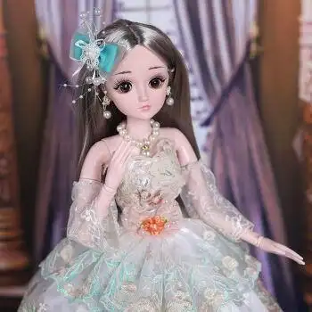 六一儿童节礼物60厘米超大叶罗丽芭比娃娃套装仿真洋娃娃玩具单个大