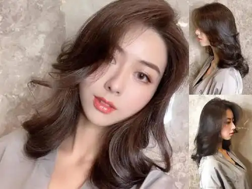 2019年最火的"摩根烫"发型,脸大,发量少女生烫超好看