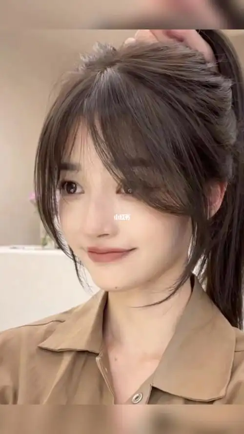 法式八字刘海减龄瘦脸修饰脸型型一绝