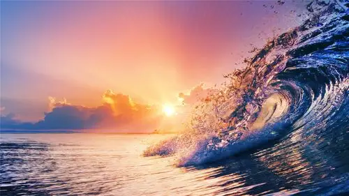 汹涌海浪唯美高清桌面壁纸