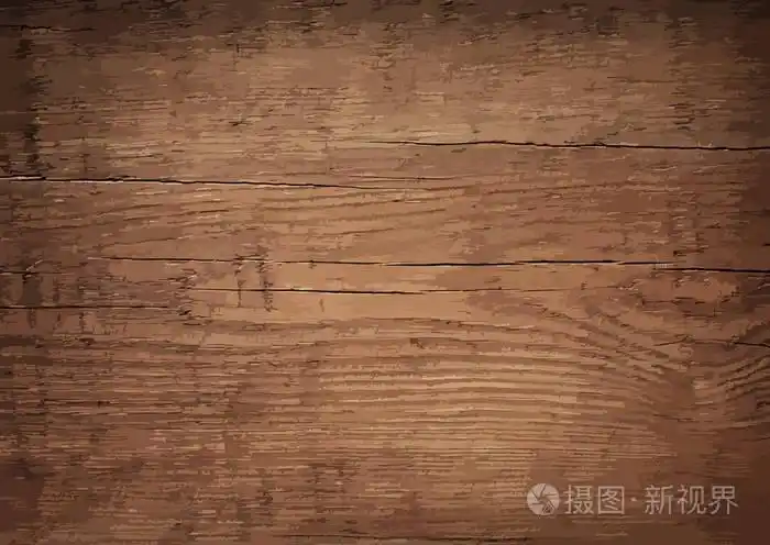 暗褐色的木墙, 桌子, 地板表面.老化的板.矢量木材纹理