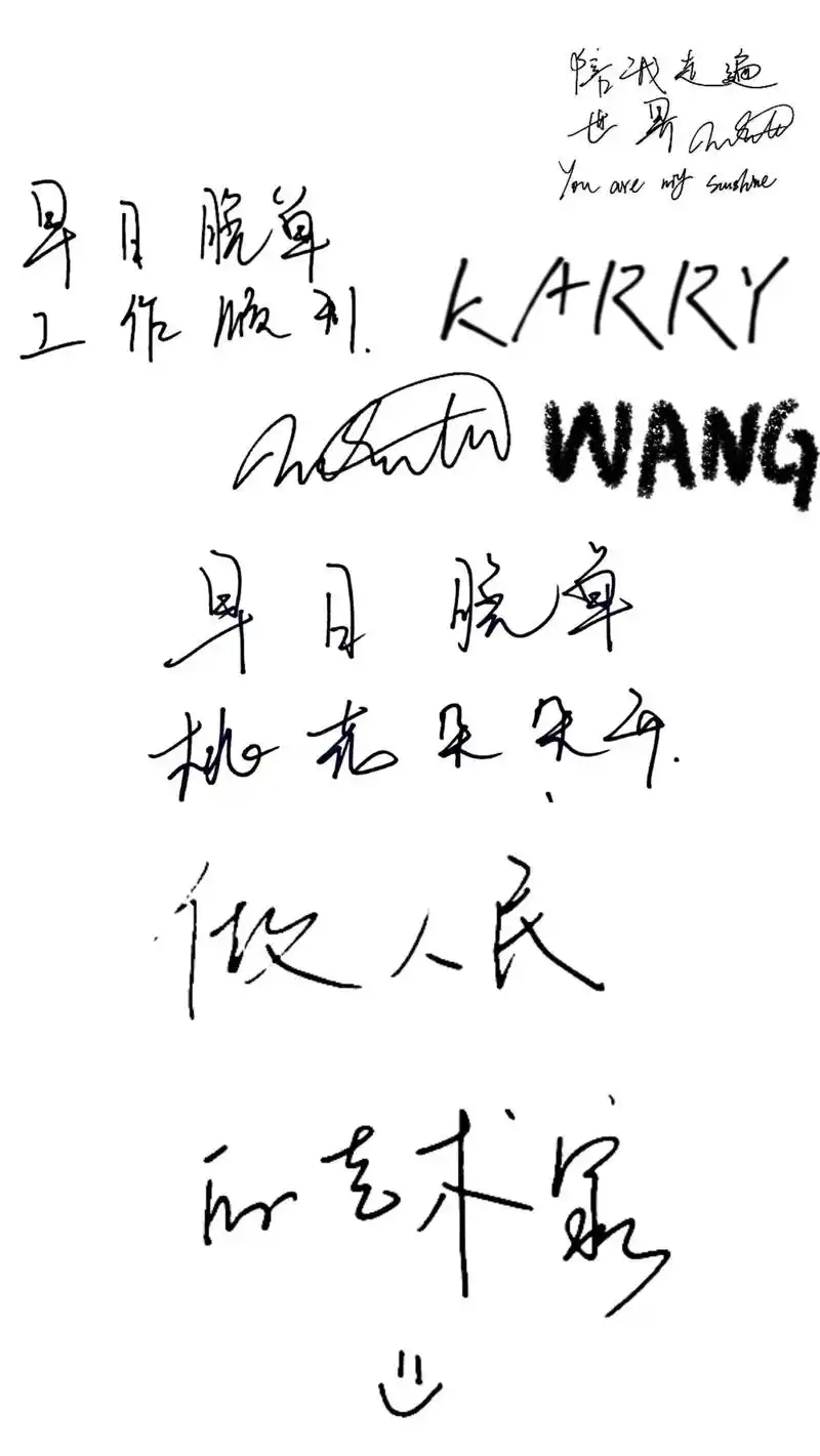 手写 #手写壁纸 做人民的艺术家#今日分享 #壁纸#王俊凯 - 抖音