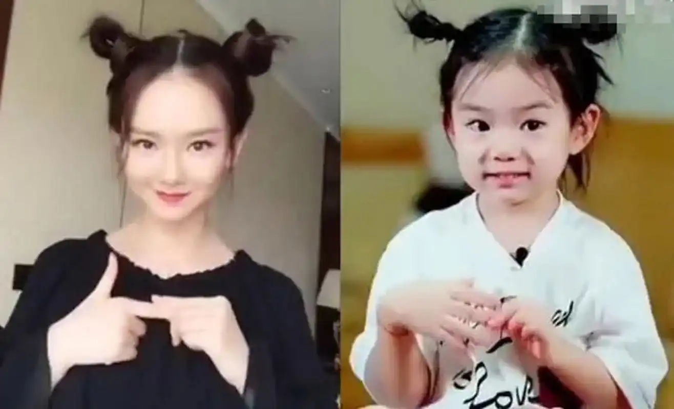 娱乐圈里的俊男靓女特别多,"基因"强大的也很多,比如戚薇的女儿lucky