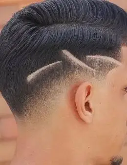 线条雕刻发型图片 清爽干练展现型男魅力男生头发刻痕图案简单男士