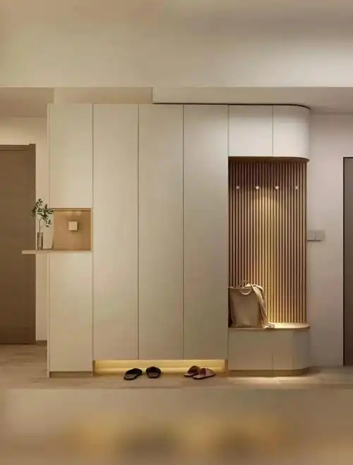 小户型弧形玄关设计一进门就美翻