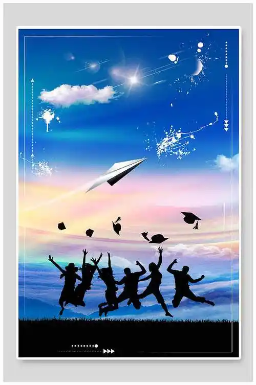 毕业背景墙海报图片-毕业背景墙海报设计素材-毕业背景墙海报模板下载