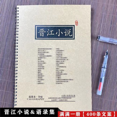 晋江小说经典语录金句字帖天官赐福营业悖论周边奶酪体学生练字帖