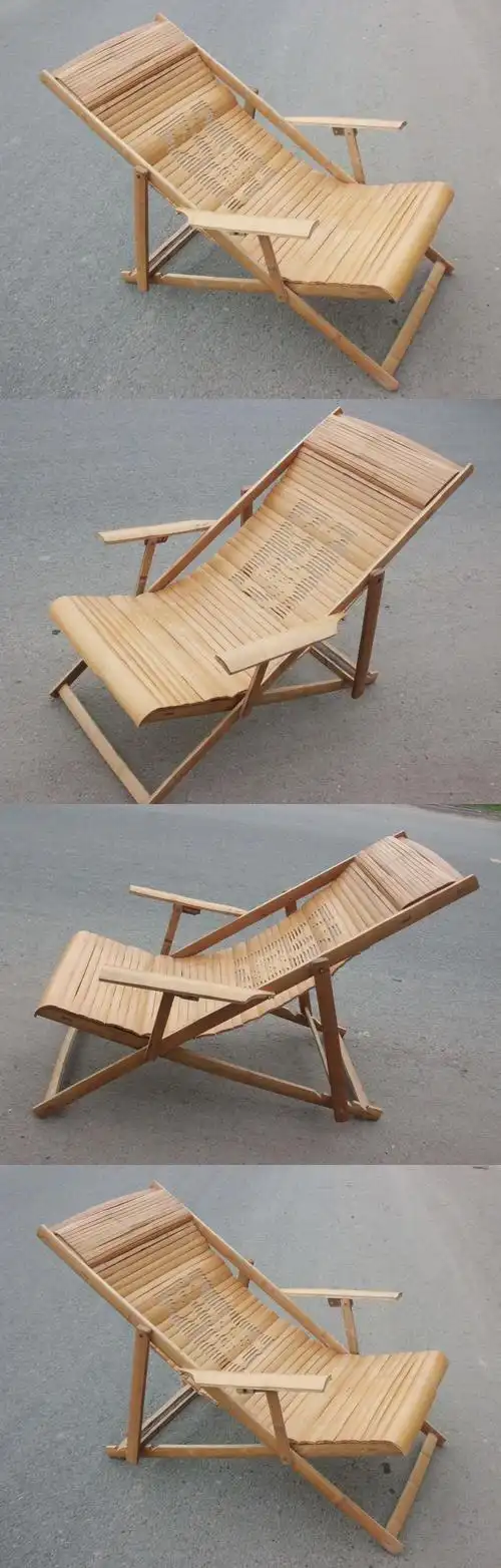 纯手工竹制躺椅睡椅摇椅折叠午休躺椅阳台椅休闲椅怀旧竹椅子