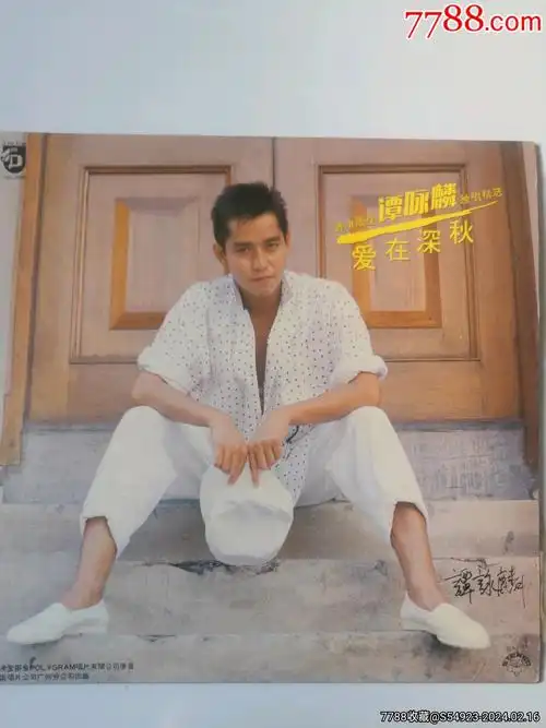 12寸大张唱片〔谭咏麟一爱在深秋〕有唱词好品_老唱片/胶片_齐鲁集藏
