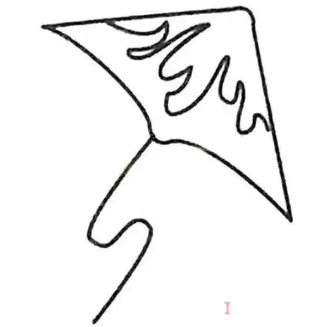 幼儿简单风筝怎么画可爱 风筝简笔画图片