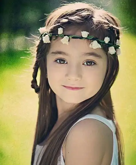 欧美甜美小女孩图片_优雅小公主_可爱图片