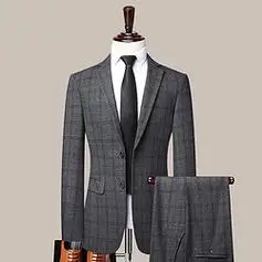 【省200元】疏赞男外套_疏赞西服套装男修身商务休闲职业新郎正装伴郎