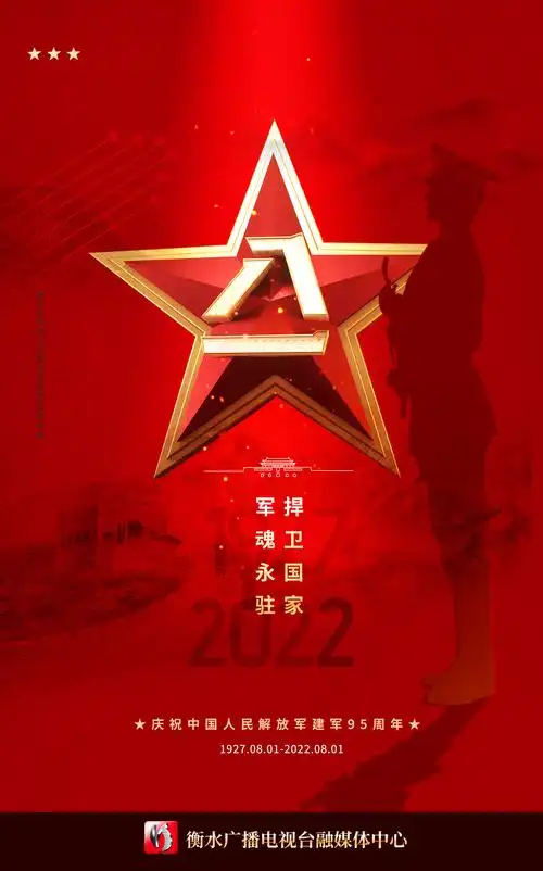 海报八一建军节致敬最可爱的人