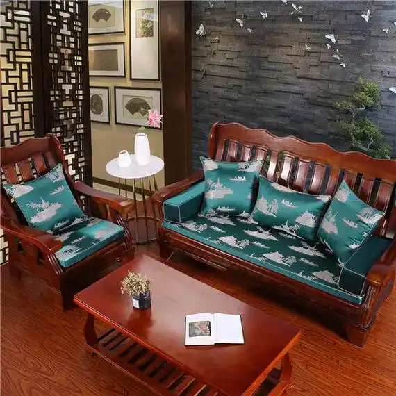 实木沙发垫@水韵江南.#新中式沙发垫,#红木沙发垫 #红木坐 - 抖音
