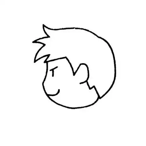 简笔画人物头像侧面(第1页)手绘简笔画侧面侧颜简约怎样画一个女孩