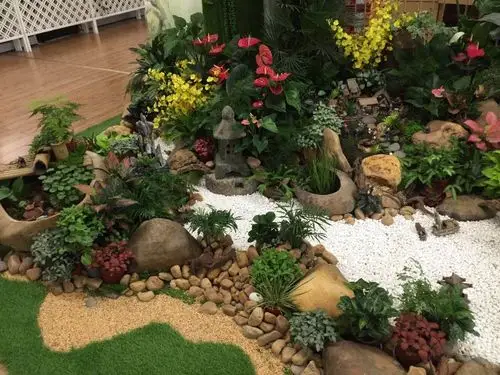 入户花园局部实景效果图