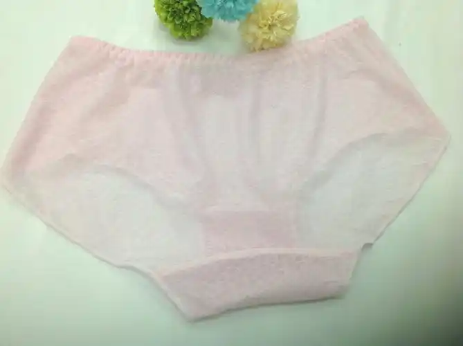 女士冰丝内裤 女式三角裤批发 中腰包边性感透明内裤直销 内裤女