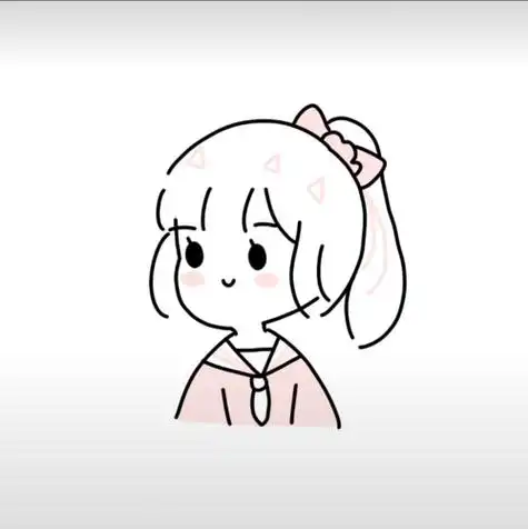 穿着漂亮的公主裙可爱漫画女孩简笔画范画简笔画女孩卡通萌女孩简笔画