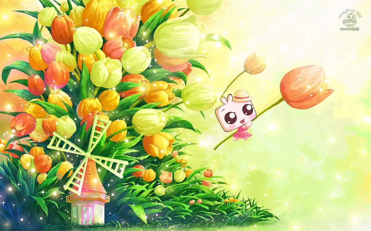 精选唯美手绘卡通jonjon囧囧搞笑可爱桌面壁纸(一)高清大图预览1920x