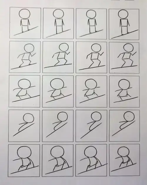 零基础控笔练习火柴人简笔画奥运版