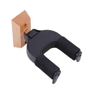 吉他自动式挂钩 电吉他墙壁挂架贝司自动锁壁挂乐器墙壁吊架