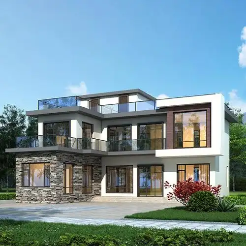 推荐2款农村建的很火的现代风别墅简约不简