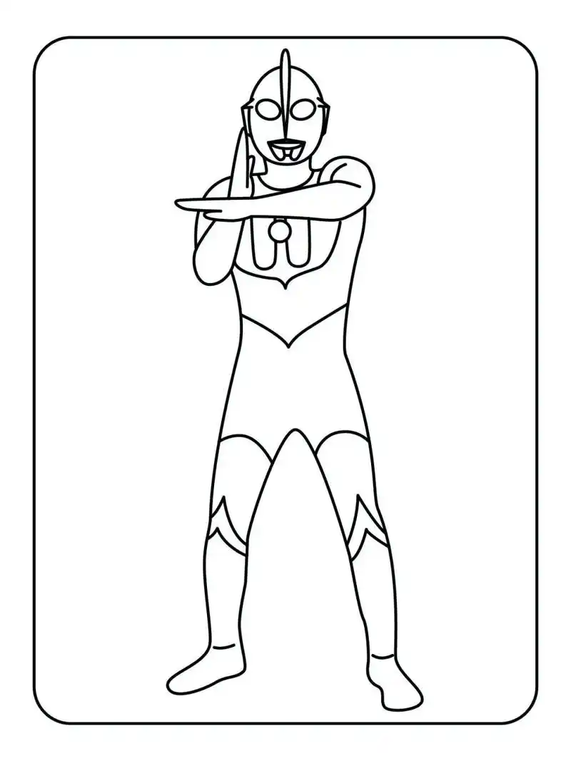 奥特曼幼儿涂色简笔画素材 100张 用绘画的方式培养孩子的想象力,快乐