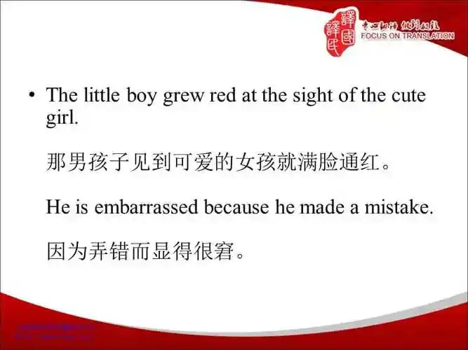 害羞英文翻译译国译民翻译pptx