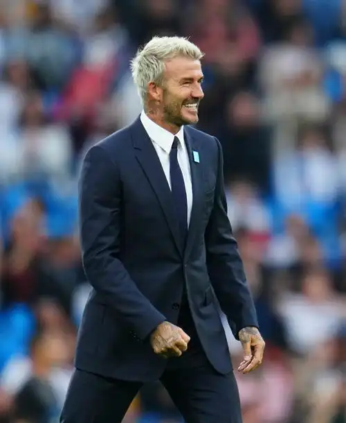 小贝贝克汉姆暴帅亮相今年socceraid