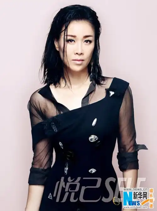 曝那英中性风写真 凌乱秀发夸张服饰彰显个性[组图]
