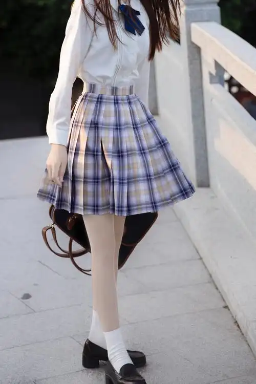 jk百褶裙学院裙日制服短裙星动创格原创小黑半身裙