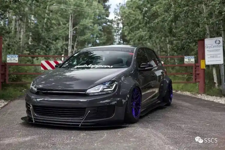 自制diy宽体低趴六代高尔夫gti改装欣赏