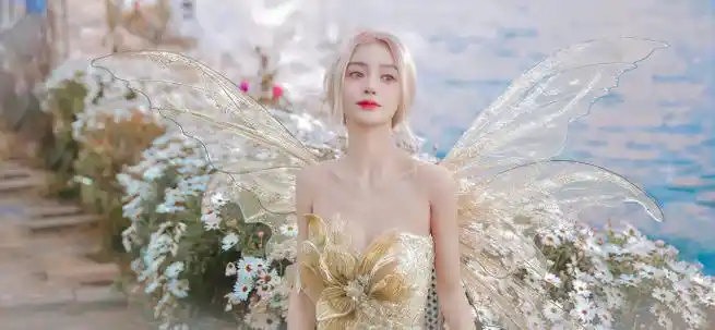 angelababy精灵女王造型