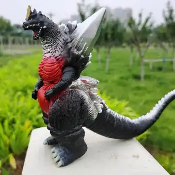 惑星哥斯拉大红莲机械太空哥斯拉大战金刚基多拉软胶怪兽玩具 太空