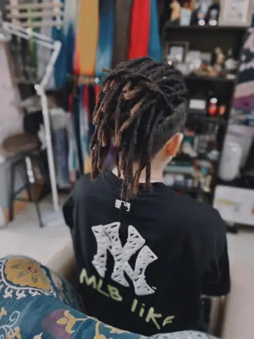 所以看起来质感很自然当然头发不够长的也可以接#苏格脏辫非洲辫私人