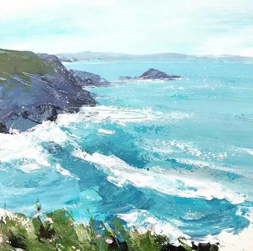 宁静的夏天72山峰和大海