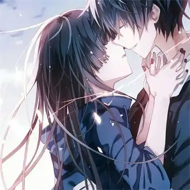 二次元动漫情侣头像超甜超甜宠溺情头高清图片