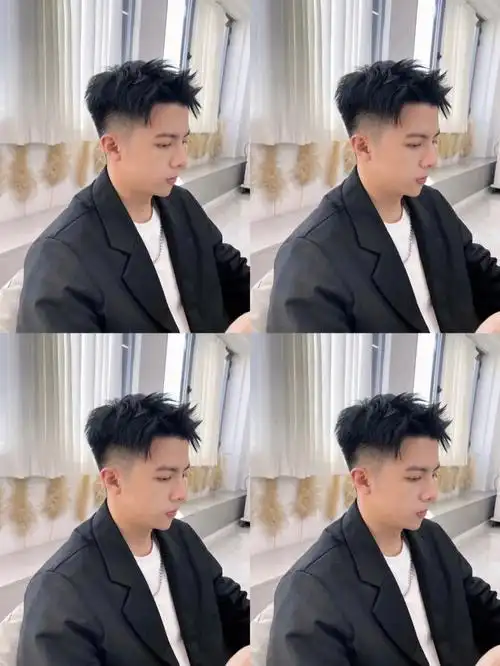 夏季 清爽 阳光男生短发 7815 在家简单吹干摸一些发泥就好 刘海