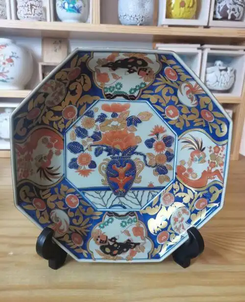 杯林九郎盛钵鬼萩茶具套深川制瓷赤绘町盛钵#香兰社  #日本回流瓷器