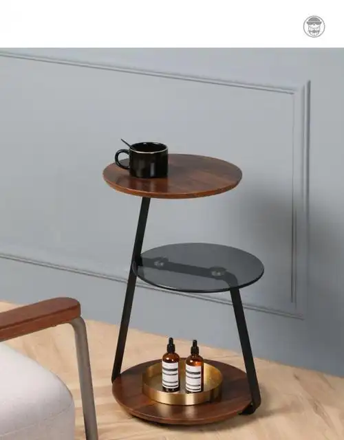 现代小茶几网红创意轻奢客厅沙发小圆桌边几卧室角几边几单人沙发椅