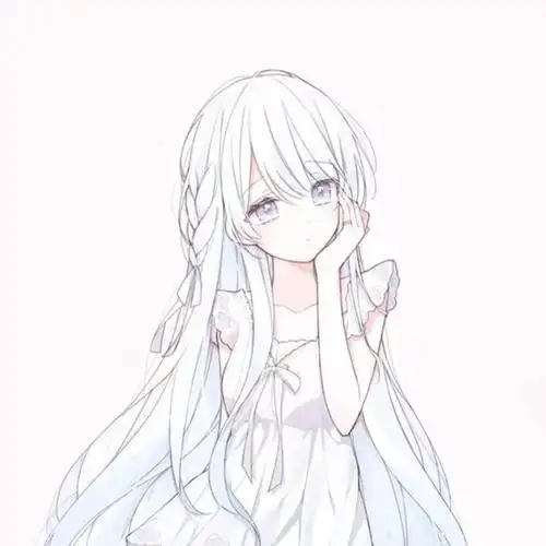 动漫二次元猫儿少女简笔画