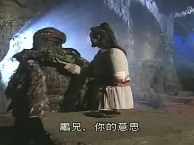 《神雕》雕兄帮助杨过练功,一扇动翅膀,顿时飞沙走石狂风不止