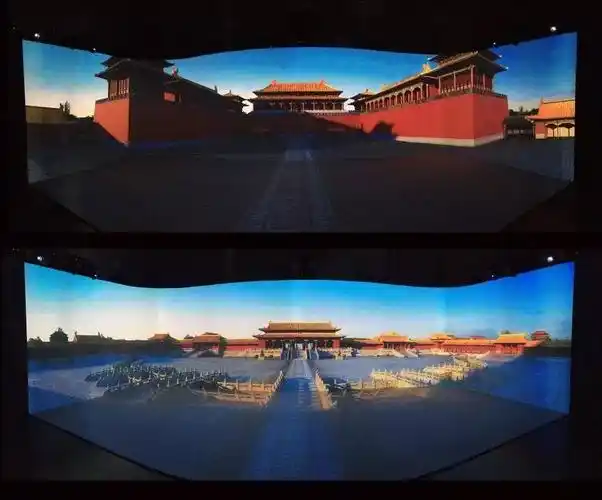 日晷,弧幕,进入全息展现的三希堂,倦勤斋,让观众领略故宫博物院几百年