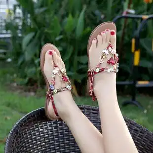 沙滩凉鞋女夹脚夹趾