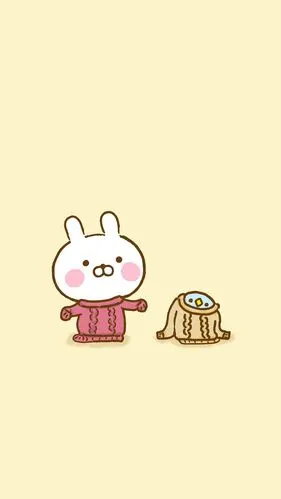 小清新 手绘 插画 软萌 森系 文艺 情侣 平铺 日韩 素材 壁纸 锁屏