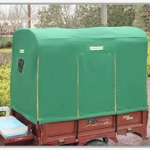 三轮车棚电动篷布雨全封闭全透明电动防雨防风防晒加厚牛津布批发